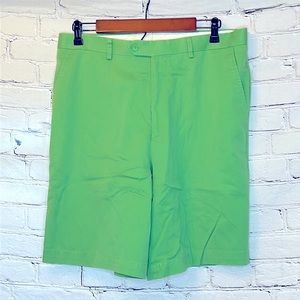 T. Harris London Green Long Chino Shorts Men’s Size 34 Excellent Condition